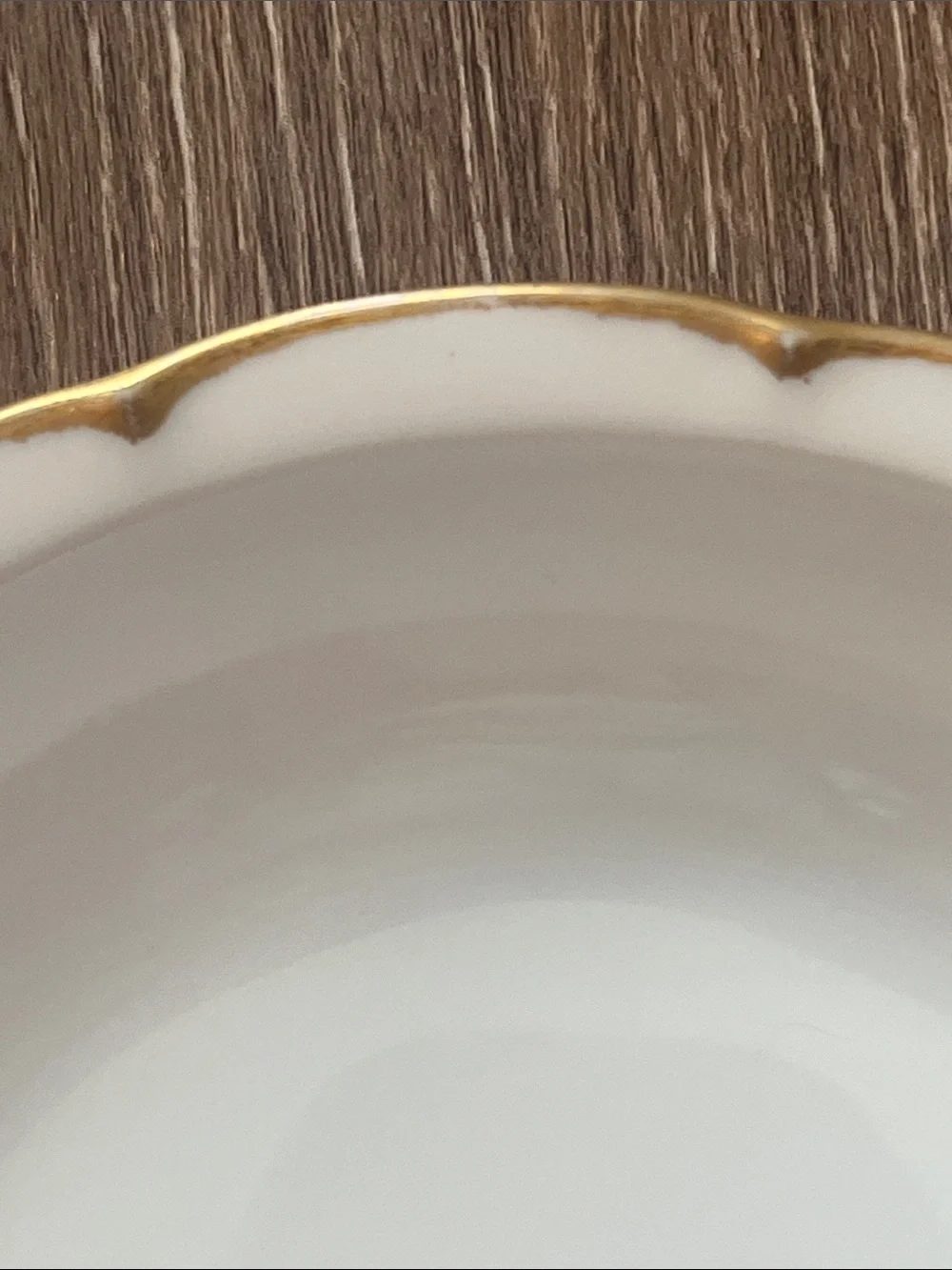Vintage Classic Victoria Austria White Porcelain Bowl with Gold Rim